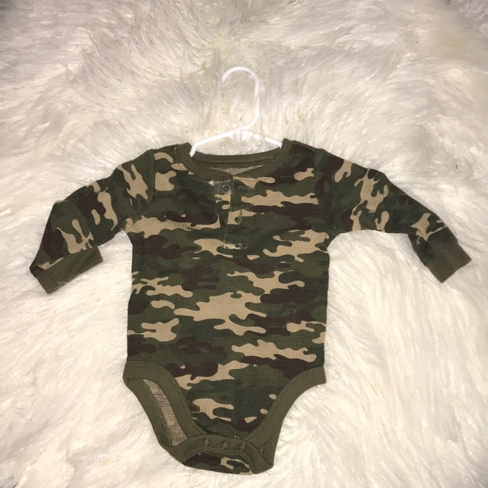 Garanimals 3-6M Camo Henley